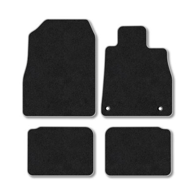 Car Mat Co Nissan Micra (2017+) Premium Car Mats Tufted-Pile Carpet Grey Trim Tailored Fit Car Accessories Durable Set from B&Q