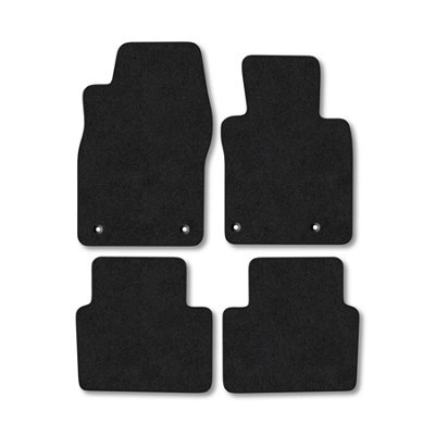 Car Mat Co Mazda 3 (2019+) Premium Car Mats Tufted-Pile Carpet Black Trim Tailored Fit Car Accessories Durable Set from B&Q