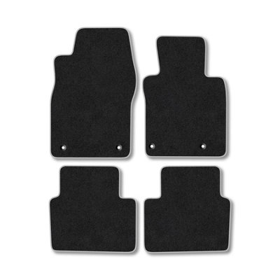 Car Mat Co Mazda 3 (2019+) Premium Car Mats Tufted-Pile Carpet Grey Trim Tailored Fit Car Accessories Durable Set from B&Q