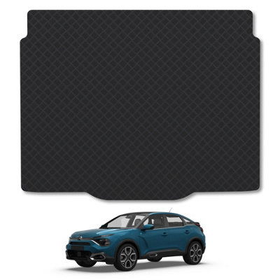 B&Q -  Citroen C4 (2020+) (Lower Boot) Rubber Boot Mat Tailored Accessory Protector Liner Durable Waterproof Accessories
