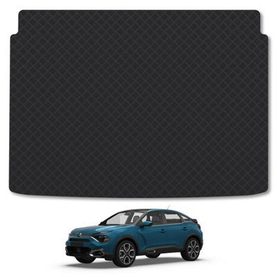 B&Q -  Citroen C4 (2020+) (Upper Boot) Rubber Boot Mat Tailored Accessory Protector Liner Durable Waterproof Accessories