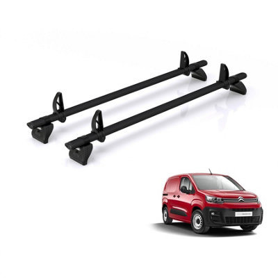 B&Q -  Roof Rack For Citroen Berlingo (2018+) 2X Aluminium Roof Bars (Only Fits Xl (L2) Wheelbase Models)Kammbar BlackGc2Ba