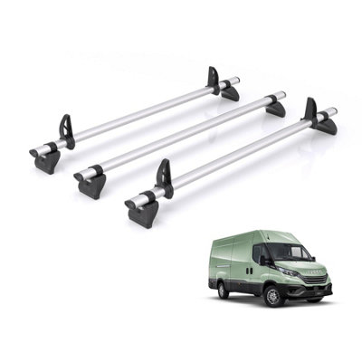 B&Q -  Roof Rack For Iveco Daily (2014+) 3X Aluminium Roof BarsKammbar ProI3Pr