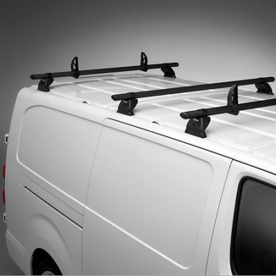 B&Q -  Roof Rack For Peugeot Boxer (2006+) 3X Aluminium Roof Bar & Ladder RollerKammbar BlackIa3Ba/br27