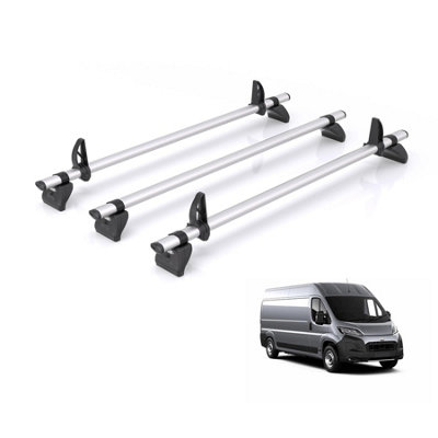 B&Q -  Roof Rack For Toyota Proace Max (2024+) 3X Aluminium Roof BarsKammbar ProIa3Pr