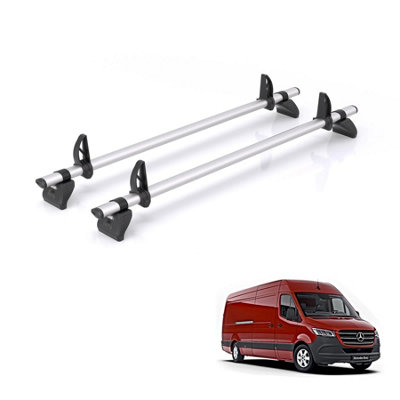 B&Q -  Roof Rack For Mercedes Sprinter (2018+) 2X Aluminium Roof BarsKammbar ProMc2Pr
