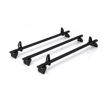 B&Q - Vd  Kammbar Black & Roller 3 Bars Roof Rack For The Mercedes Sprinter 2006-2018 Only Fits High Roof Models