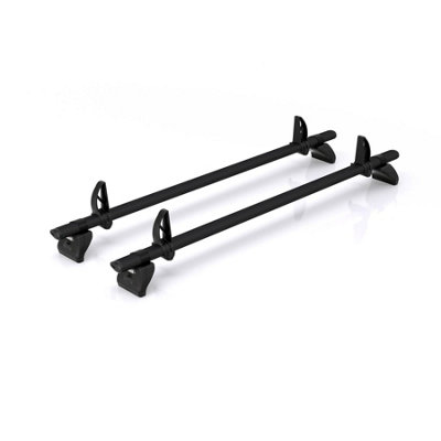 B&Q - Vd  Kammbar Black & Roller 2 Bars Roof Rack For The Ford Transit 2013-2024