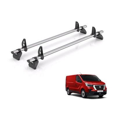 B&Q -  Roof Rack For Nissan Primastar (2022+) 2X Steel Roof Bars (Only Fits Standard (H1) Roof)Kammbar FleetVa2Fl
