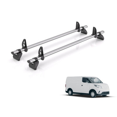 B&Q -  Roof Rack For Maxus E-Deliver 3 (2021+) 2X Steel Roof Bars (Only Fits Swb (L1) Wheelbase)Kammbar FleetXd2Fl