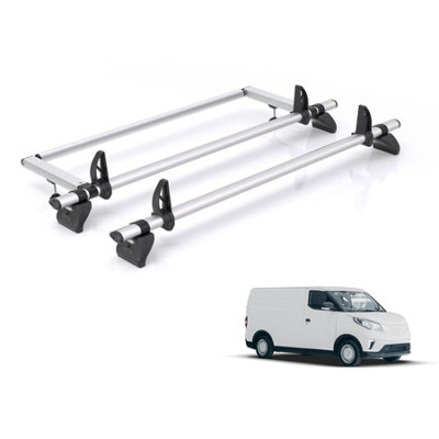 B&Q - Maxus E-Deliver 3 Roof Rack For 2021+ (Swb (L1)) 2X Bars & RollerRhino Pro Only Fits Swb (L1) Wheelbase