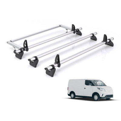 B&Q - Maxus E-Deliver 3 Roof Rack For 2021+ (Swb (L1)) 3X Bars & RollerRhino Pro Only Fits Swb (L1) Wheelbase
