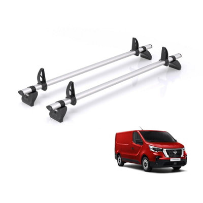 B&Q -  Roof Rack For Nissan Primastar (2022+) 2X Aluminium Roof Bars (Only Fits Standard (H1) Roof)Kammbar ProVa2Pr