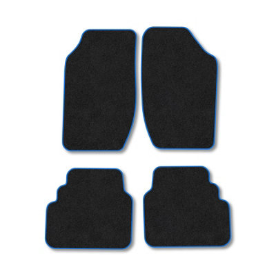 B&Q -  Alfa Romeo 164 (1988-1998) Premium Car Mats Tufted-Pile Carpet Blue Trim Tailored Fit Car Accessories Durable Set