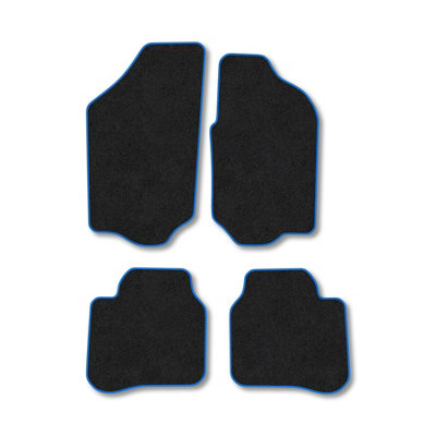 B&Q -  Alfa Romeo 155 (1992-1998) Premium Car Mats Tufted-Pile Carpet Blue Trim Tailored Fit Car Accessories Durable Set