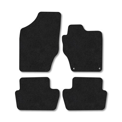 Car Mat Co Citroen Ds4 (2011-2015) Premium Car Mats Tufted-Pile Carpet Black Trim Tailored Fit Car Accessories Durable Set from B&Q