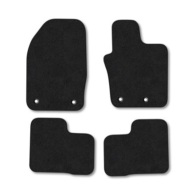 Car Mat Co Fiat 500X  (2016+) Premium Car Mats Tufted-Pile Carpet Black Trim Tailored Fit Car Accessories Durable Set from B&Q