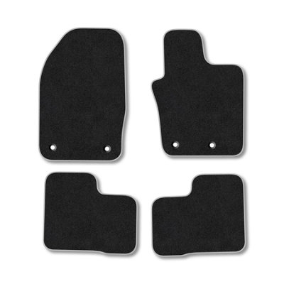 Car Mat Co Fiat 500X  (2016+) Premium Car Mats Tufted-Pile Carpet Grey Trim Tailored Fit Car Accessories Durable Set from B&Q