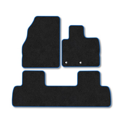Car Mat Co Renault Scenic (2009-2016) Premium Car Mats Tufted-Pile Carpet Blue Trim Tailored Fit Car Accessories Durable Set from B&Q