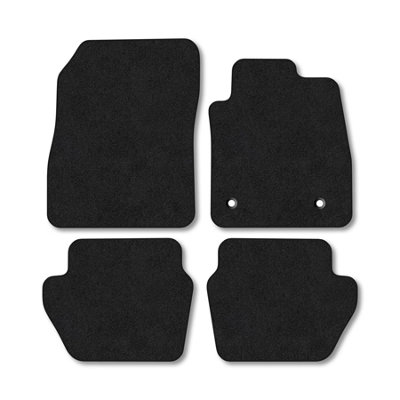 Car Mat Co Ford Fiesta (2017+) Premium Car Mats Tufted-Pile Carpet Black Trim Tailored Fit Car Accessories Durable Set from B&Q