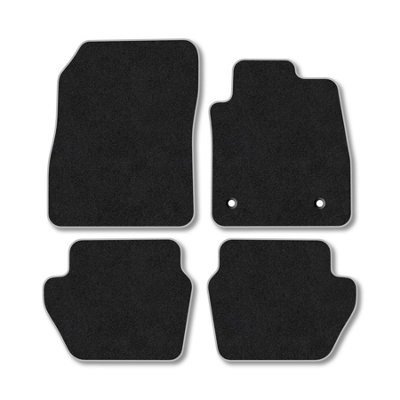 Car Mat Co Ford Fiesta (2017+) Premium Car Mats Tufted-Pile Carpet Grey Trim Tailored Fit Car Accessories Durable Set from B&Q