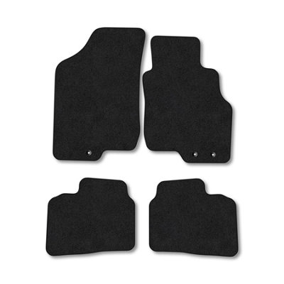 B&Q -  Hyundai I30 (2009-2012) Premium Car Mats Tufted-Pile Carpet Black Trim Tailored Fit Car Accessories Durable Set