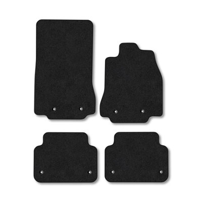 Car Mat Co Black Jaguar Xf (2014-2016) Premium Tufted Tailored Fit Car Mats - Trim
