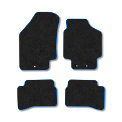 Car Mat Co Kia Rio (2005-2010) Premium Car Mats Tufted-Pile Carpet Blue Trim Tailored Fit Car Accessories Durable Set from B&Q