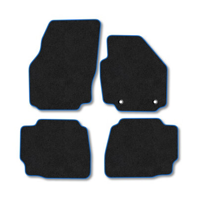 Car Mat Co Ford Mondeo (2007-2011) Premium Car Mats Tufted-Pile Carpet Blue Trim Tailored Fit Car Accessories Durable Set from B&Q