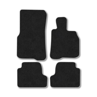 Car Mat Co Bmw 4 Series (2013-2020) (F32) (Coupe) Premium Car Mats Tufted-Pile Carpet Grey Trim Tailored Fit Car Accessories Durable Set from B&Q