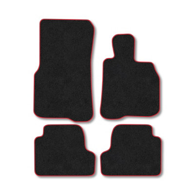 Car Mat Co Bmw 4 Series (2013-2020) (F32) (Coupe) Premium Car Mats Tufted-Pile Carpet Red Trim Tailored Fit Car Accessories Durable Set from B&Q