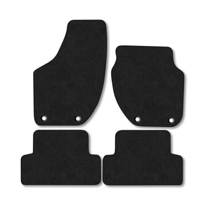 Car Mat Co Volvo V40 (2012-2019) (4 Clip) Premium Car Mats Tufted-Pile Carpet Black Trim Tailored Fit Car Accessories Durable Set from B&Q