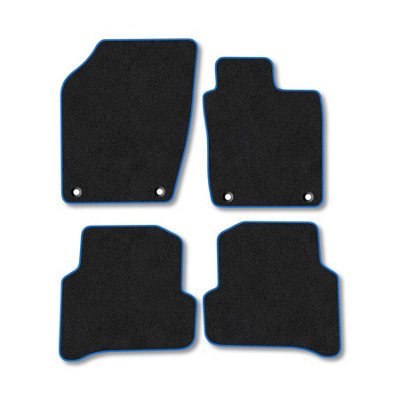 Car Mat Co Skoda Fabia (2015-2021) Premium Car Mats Tufted-Pile Carpet Blue Trim Tailored Fit Car Accessories Durable Set from B&Q