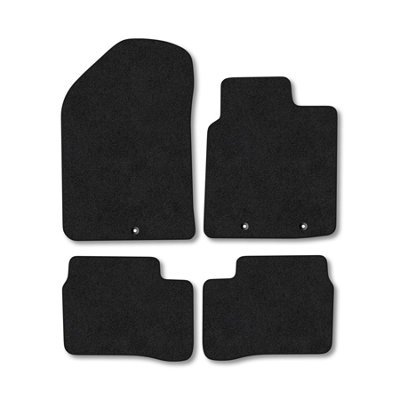 Car Mat Co Kia Picanto (2011-2017) Premium Car Mats Tufted-Pile Carpet Black Trim Tailored Fit Car Accessories Durable Set from B&Q