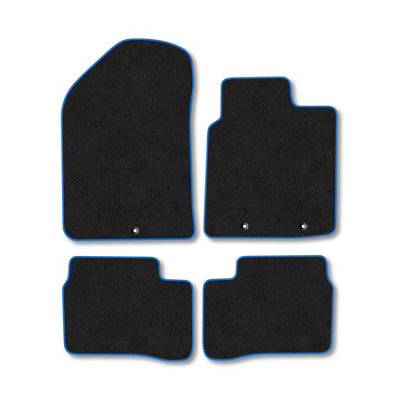 Car Mat Co Kia Picanto (2011-2017) Premium Car Mats Tufted-Pile Carpet Blue Trim Tailored Fit Car Accessories Durable Set from B&Q