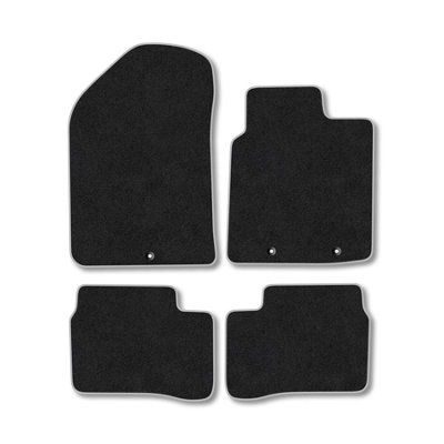 Car Mat Co Kia Picanto (2011-2017) Premium Car Mats Tufted-Pile Carpet Grey Trim Tailored Fit Car Accessories Durable Set from B&Q