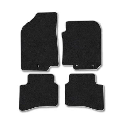 Car Mat Co Kia Rio (2011-2017) Premium Car Mats Tufted-Pile Carpet Grey Trim Tailored Fit Car Accessories Durable Set from B&Q
