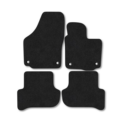 Car Mat Co Skoda Yeti (2009-2017) Premium Car Mats Tufted-Pile Carpet Black Trim Tailored Fit Car Accessories Durable Set from B&Q