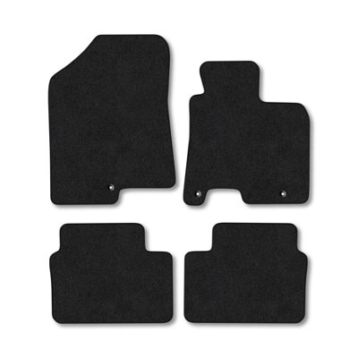 B&Q -  Hyundai I30 (2012-2017) Premium Car Mats Tufted-Pile Carpet Black Trim Tailored Fit Car Accessories Durable Set