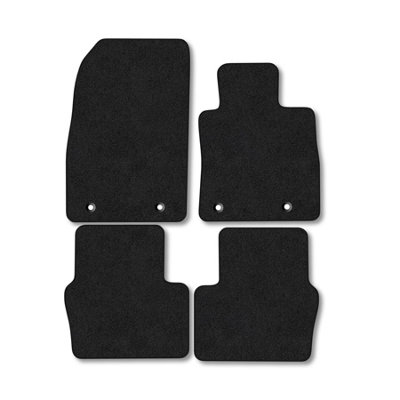 Car Mat Co Mazda 2 (2015+) Premium Car Mats Tufted-Pile Carpet Black Trim Tailored Fit Car Accessories Durable Set from B&Q