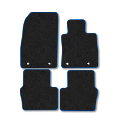 Car Mat Co Mazda 2 (2015+) Premium Car Mats Tufted-Pile Carpet Blue Trim Tailored Fit Car Accessories Durable Set from B&Q