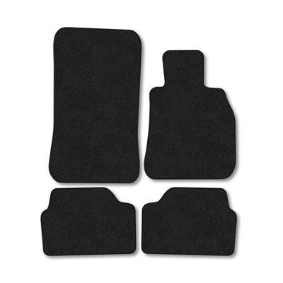 Car Mat Co Bmw 1 Series (2004-2011) (E87) Premium Car Mats Tufted-Pile Carpet Black Trim Tailored Fit Car Accessories Durable Set