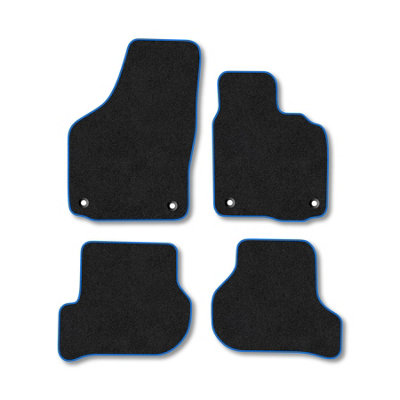 Car Mat Co Vw Scirocco (2008-2017) Premium Car Mats Tufted-Pile Carpet Blue Trim Tailored Fit Car Accessories Durable Set from B&Q