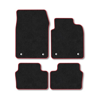 Car Mat Co Vauxhall Signum (2003-2008) Premium Car Mats Tufted-Pile Carpet Red Trim Tailored Fit Car Accessories Durable Set from B&Q