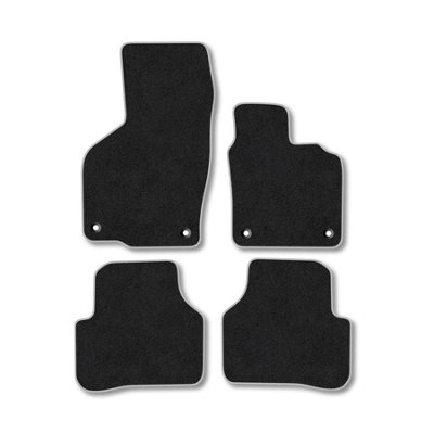 Car Mat Co Vw Passat (2005-2011) Premium Car Mats Tufted-Pile Carpet Grey Trim Tailored Fit Car Accessories Durable Set from B&Q