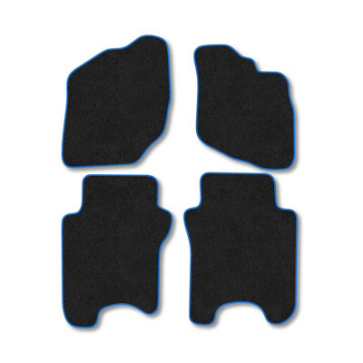 Car Mat Co Honda Jazz (2002-2008) Premium Car Mats Tufted-Pile Carpet Blue Trim Tailored Fit Car Accessories Durable Set from B&Q