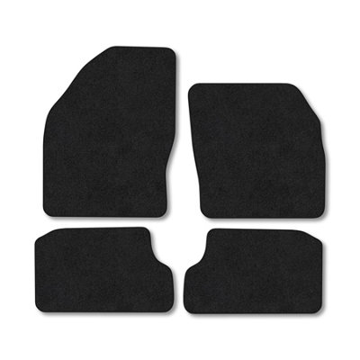 Car Mat Co Ford Focus (2005-2011) (Mk2) Premium Car Mats Tufted-Pile Carpet Black Trim Tailored Fit Car Accessories Durable Set from B&Q