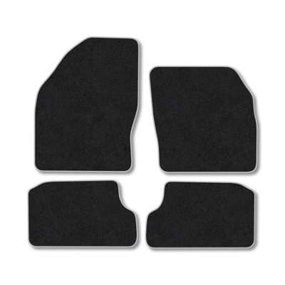 Car Mat Co Ford Focus (2005-2011) (Mk2) Premium Car Mats Tufted-Pile Carpet Grey Trim Tailored Fit Car Accessories Durable Set from B&Q