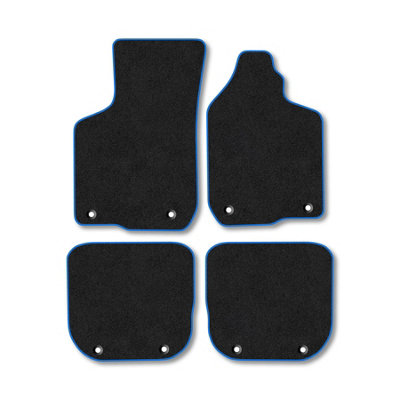 B&Q -  Audi A3 (1996-2003) Premium Car Mats Tufted-Pile Carpet Blue Trim Tailored Fit Car Accessories Durable Set