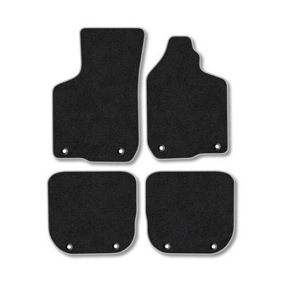 B&Q -  Audi A3 (1996-2003) Premium Car Mats Tufted-Pile Carpet Grey Trim Tailored Fit Car Accessories Durable Set
